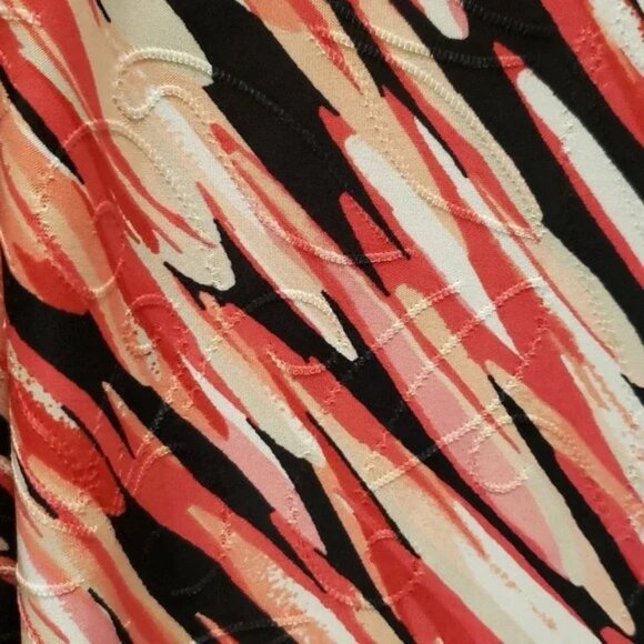 Bright Jacquard Blouse JM Collection Womens Plus Size 3X - Picture 7 of 11